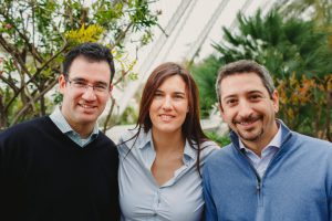 Iker Marcaide, Irene Cañero y Mariano Pontón